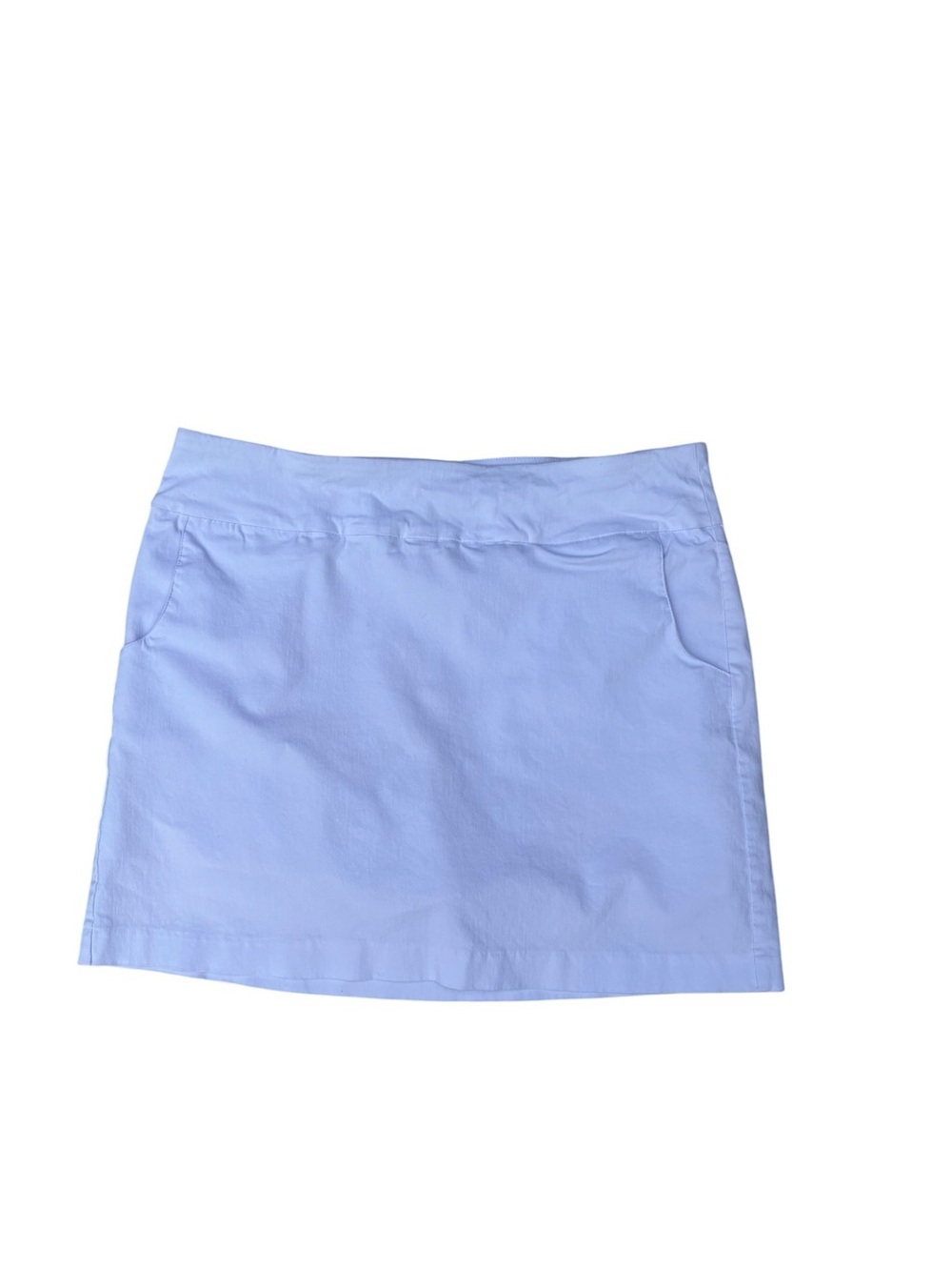 Zac & Rachel White Casual Mini Skort, Size 12, Mini Skirt